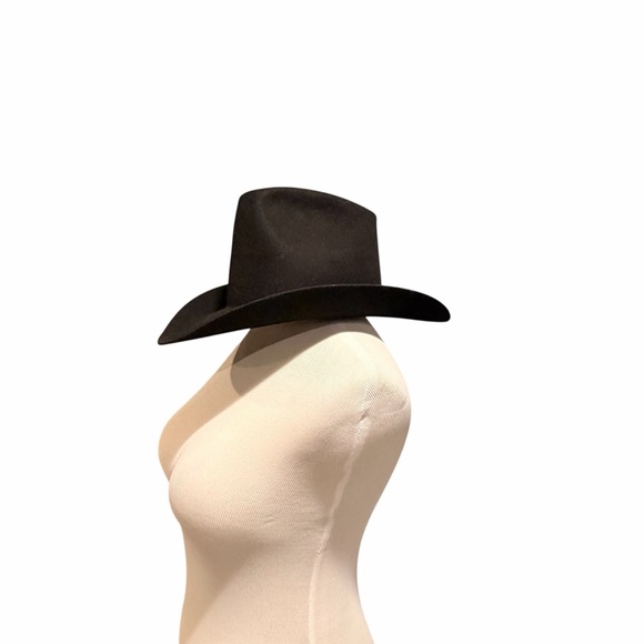 American Hat Black Cowboy Hat with Red Interior 6 5/8 (20 3/4” head measure) XXX
